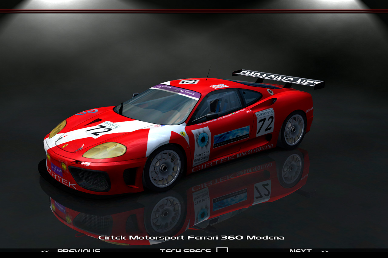 Cirtek Motorsport, Ferrari 360 Modena #4072, Driven By Karim Ojjeh